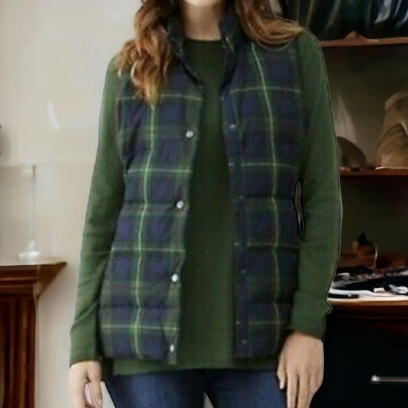 J. Jill Down Snap Closure Puffer Vest - Size Small - Picture 2 of 7